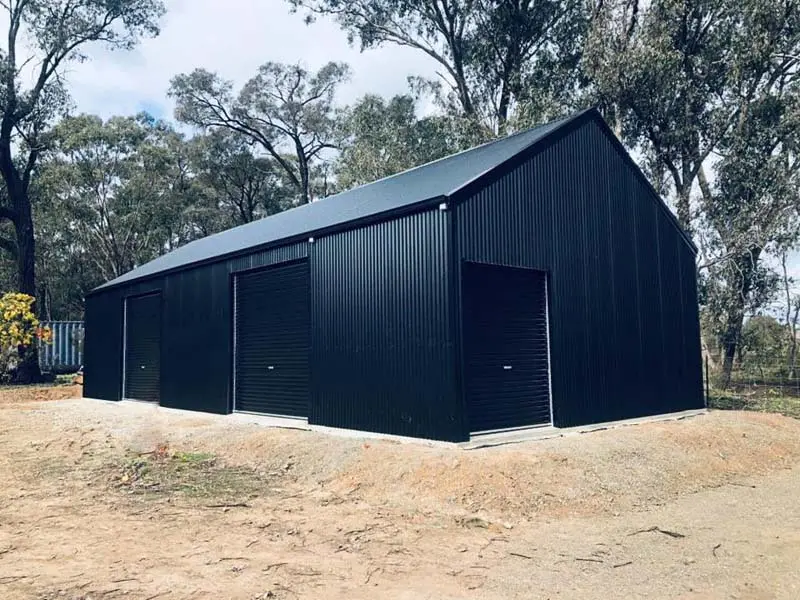 Fair Dinkum Builds Bendigo 800x600 Double Garage w Side Roller Door
