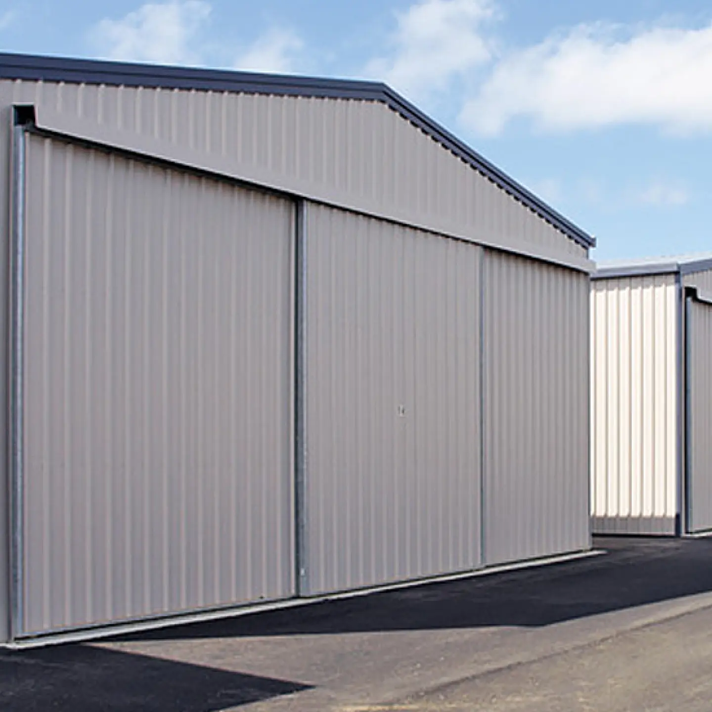 hangar sliding access door shed