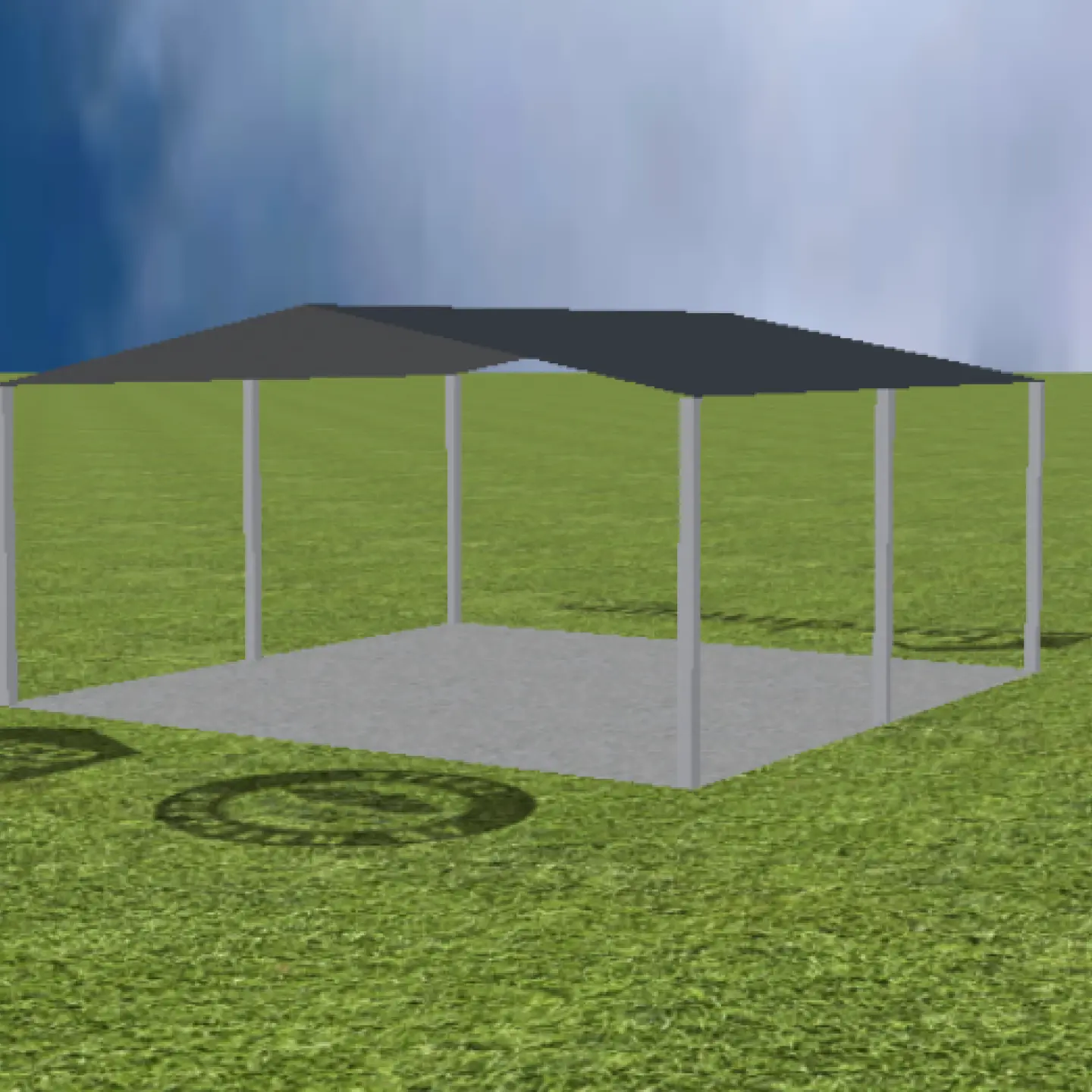 Carport Gable 11 degree