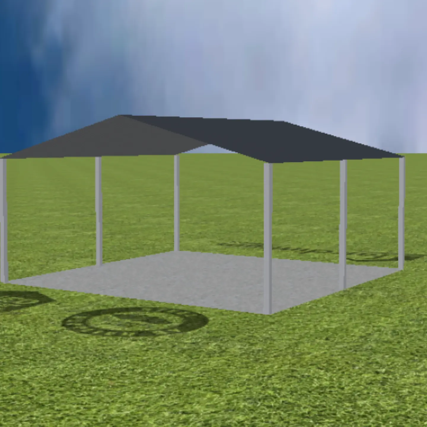 Carport Gable 15 degree