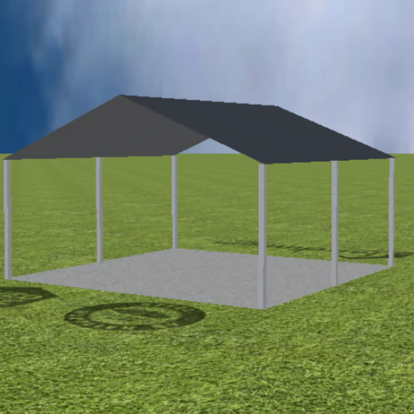 Carport Gable 22 degree