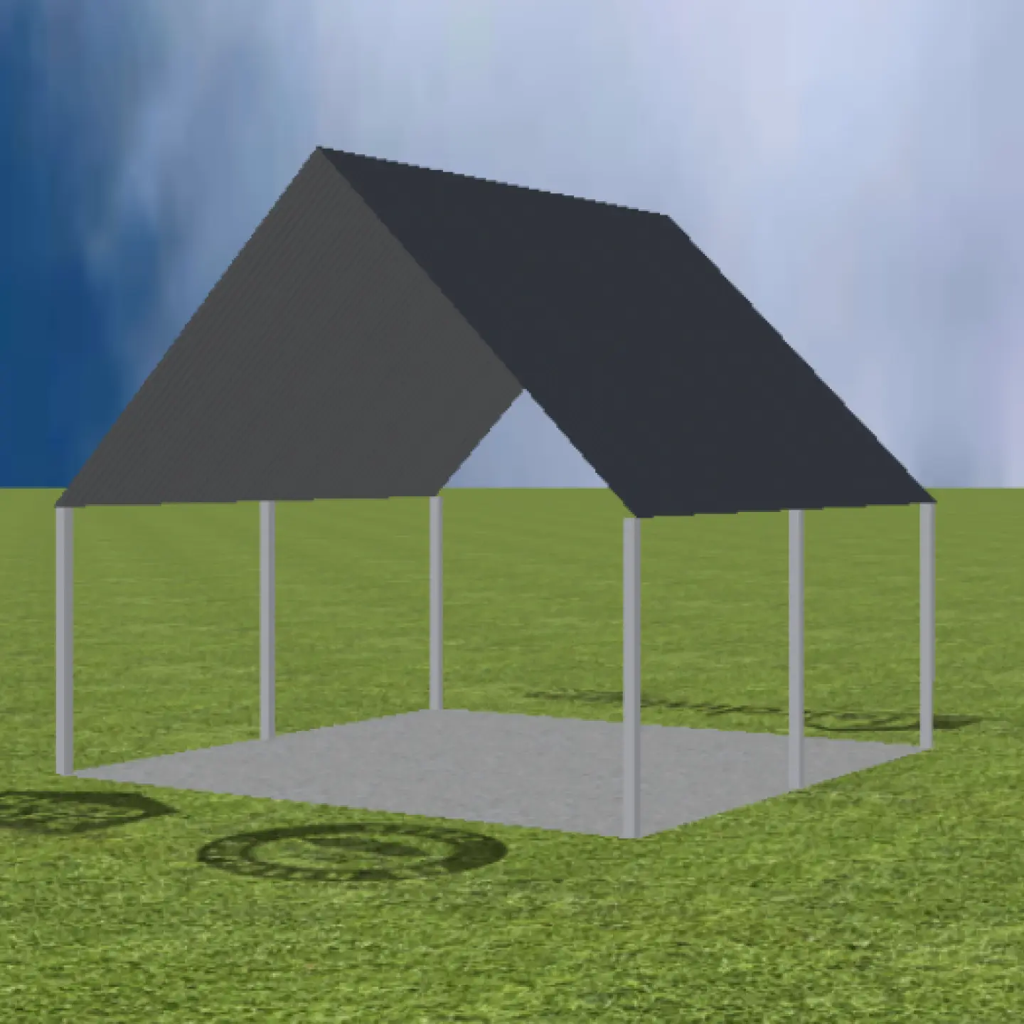 Carport Gable 45 degree