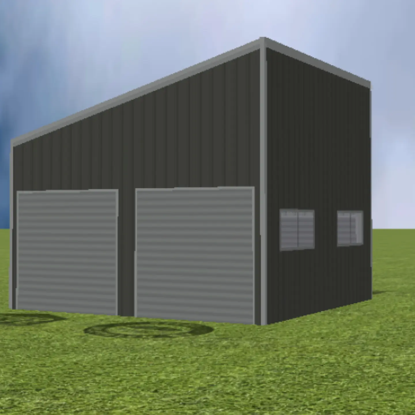 garage Skillion 15 degree