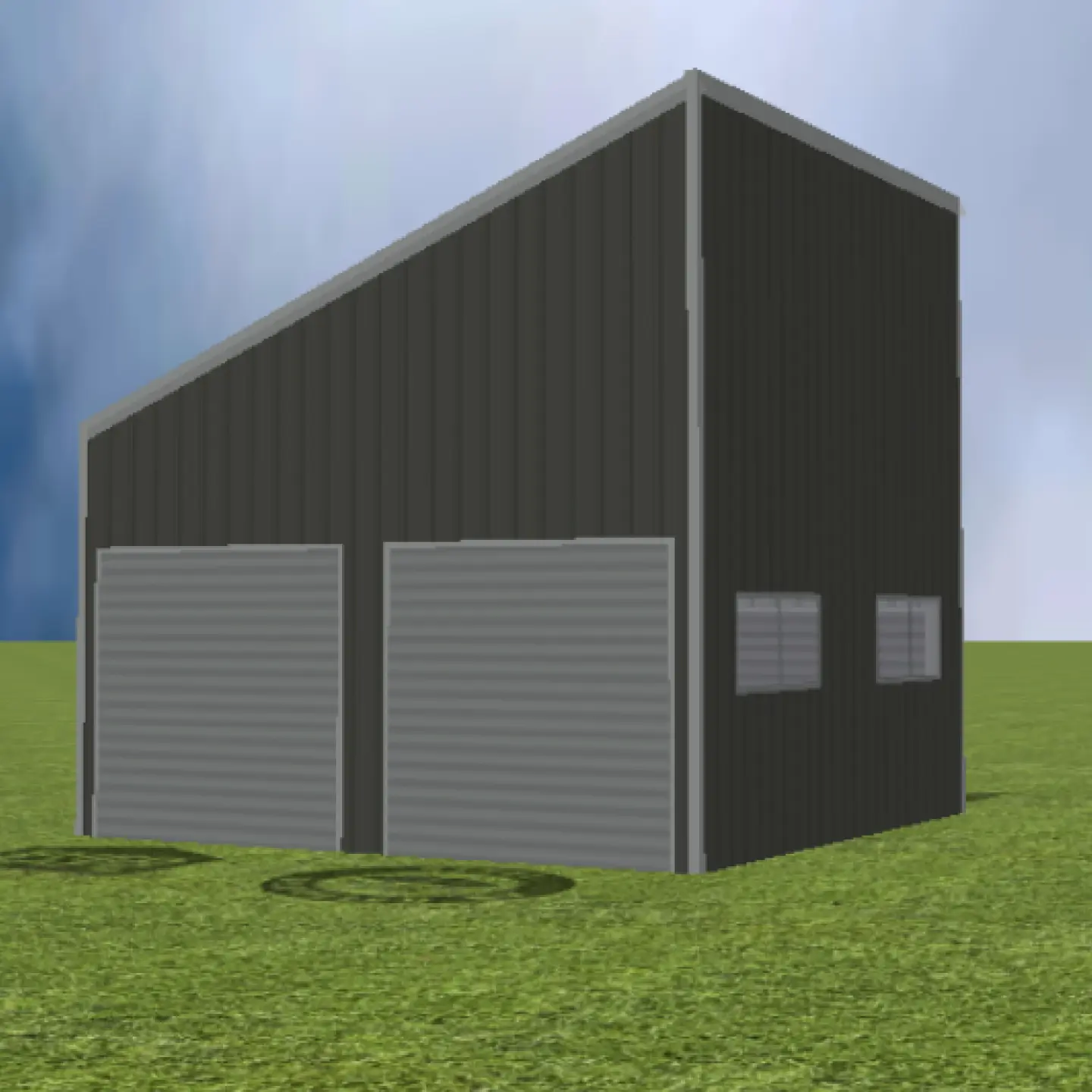 garage Skillion 22 degree