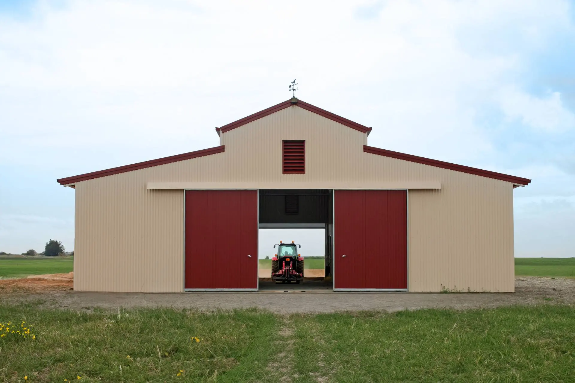 Classic Cream Colorbond Shed banner
