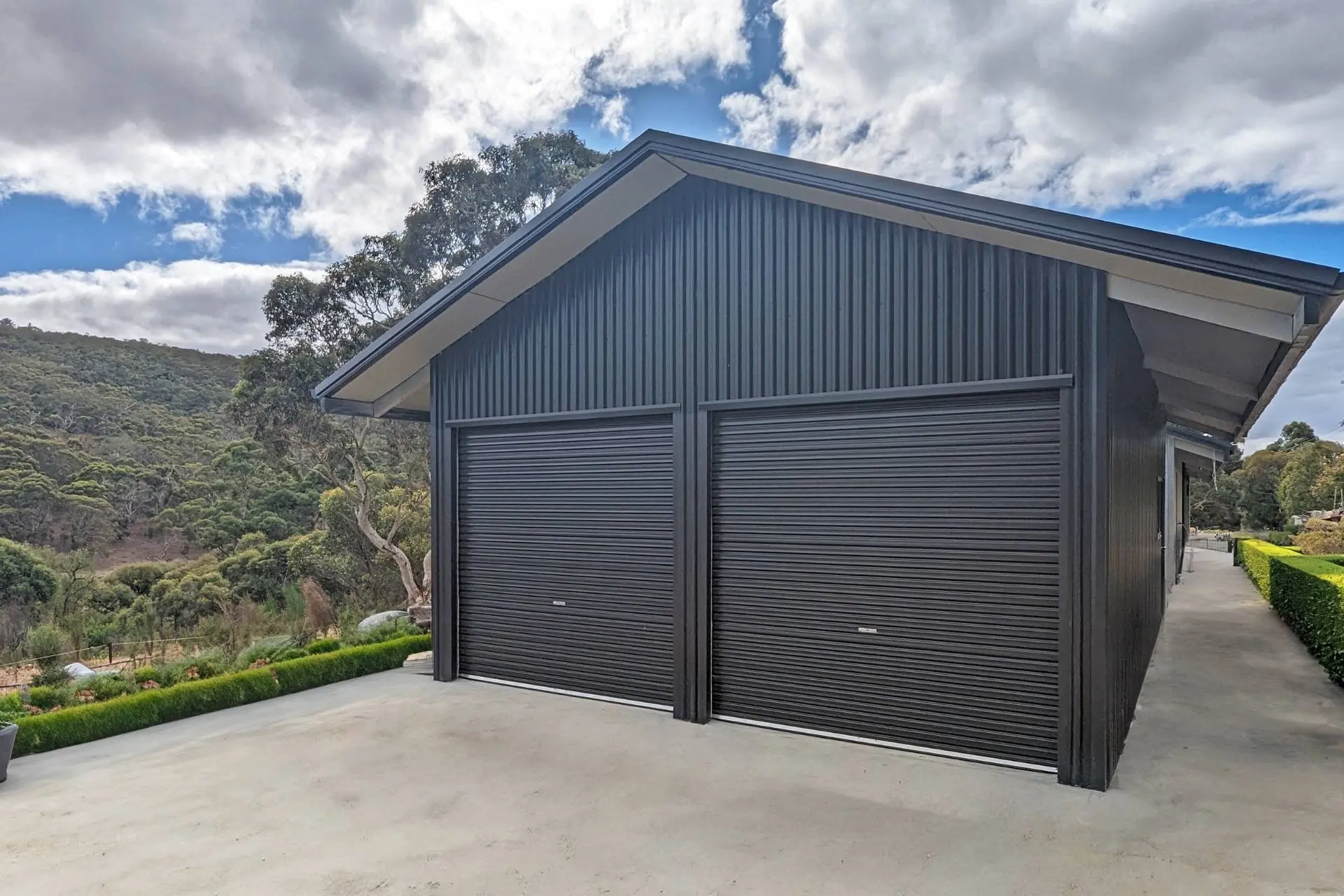 Night Sky Colorbond Shed banner