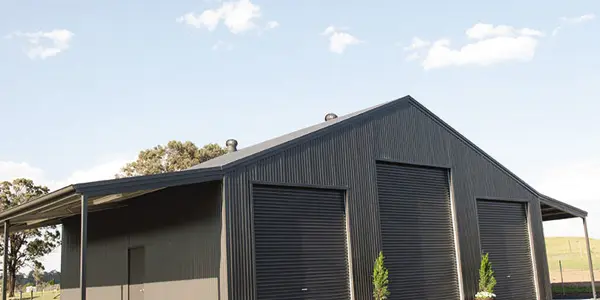 Residential Shed With Awnings