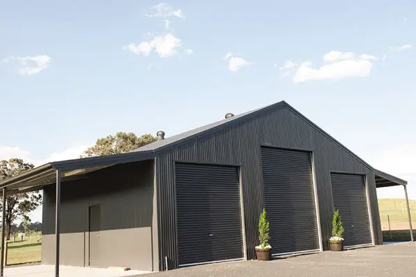 Residential Shed With Awnings