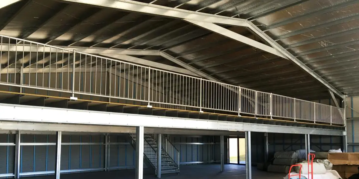 mezzanine shed