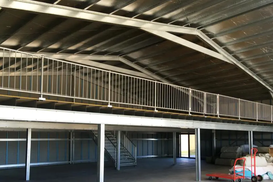 mezzanine shed