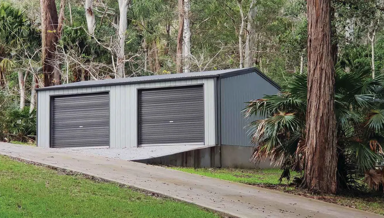 shed on a Sloped Driveway