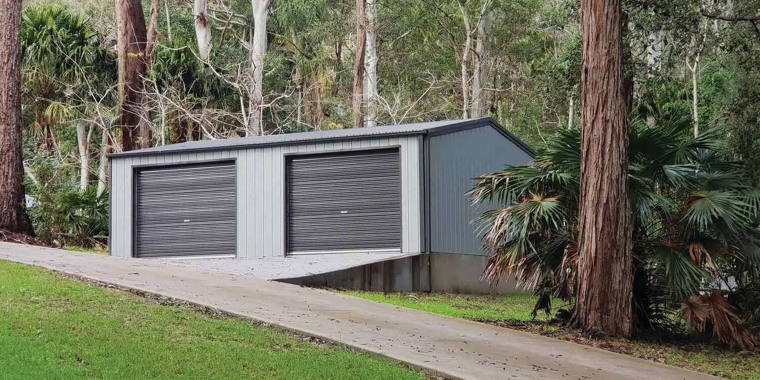 shed on a Sloped Driveway