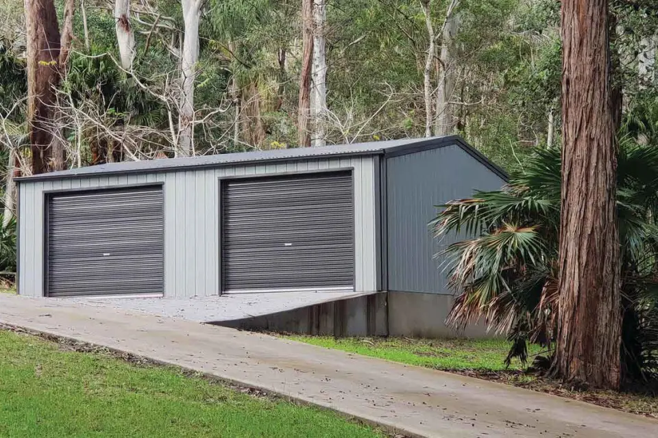 shed on a Sloped Driveway